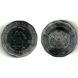 Bolivia. 2017. 2 Pesos (SC)