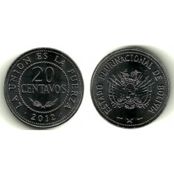 Bolivia. 2012. 20 Centavos (SC)