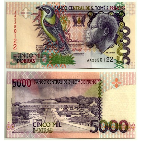 (65b) Santo Tomé y Principe. 1996. 5000 Dobras (SC)