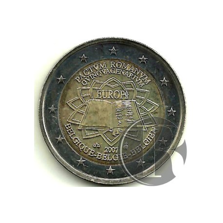Belgica. 2007. 2 Euro (SC) Tratado de Roma