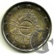Belgica. 2012. 2 Euro (SC) X Aniversario del Euro