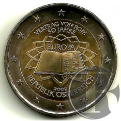 Austria. 2007. 2 Euro (SC) Tratado de Roma