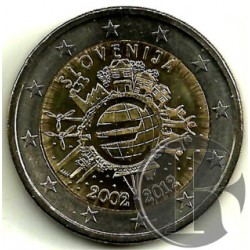 Eslovenia. 2012. 2 Euro (SC) X Aniversario del Euro