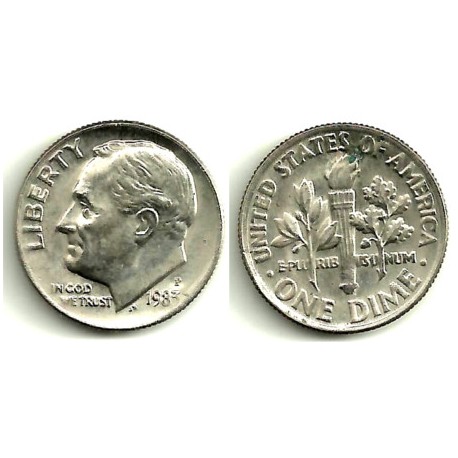 (195a) Estados Unidos de América. 1983(P). 1 Dime (MBC)