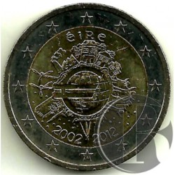 Irlanda. 2012. 2 Euro (SC) X Aniversario del Euro