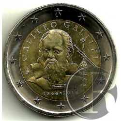 Italia. 2014. 2 Euro (SC) Galileo Galilei