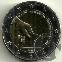 Malta. 2011. 2 Euro (SC) Voto