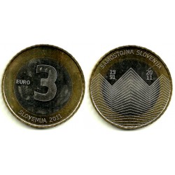 Eslovenia. 2011. 3 Euro (SC) Samostojna