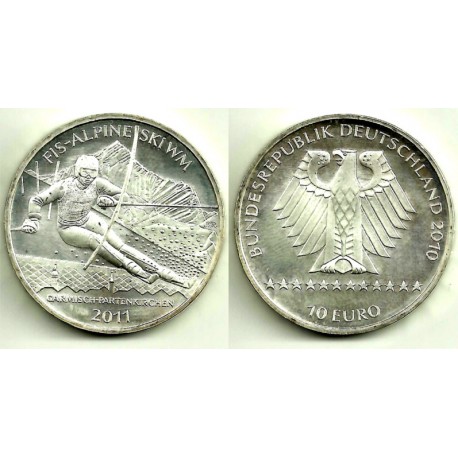 Alemania. 2010. 10 Euro (SC) (Plata)