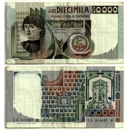 (106a) Italia. 1976. 10000 Lira (BC)