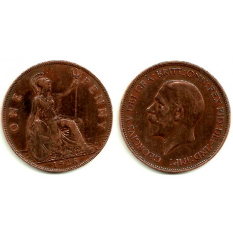 (838) Gran Bretaña. 1928. 1 Penny (BC)