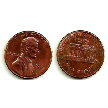 (201) Estados Unidos de América. 1989. 1 Cent (MBC)