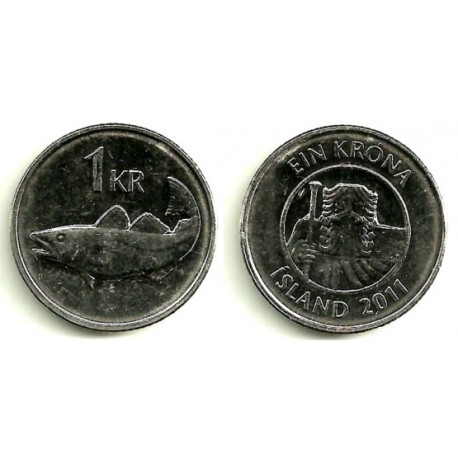 (27a) Islandia. 2011. 1 Krona (EBC)