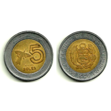 (313) Perú. 1995. 5 Soles (BC+)