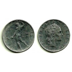(95.1) Italia. 1977(R). 50 Lira (MBC)