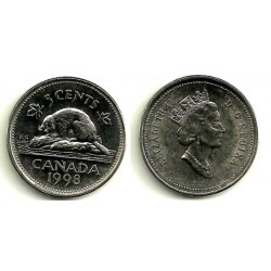 (182) Canadá. 1998. 5 Cents (SC)
