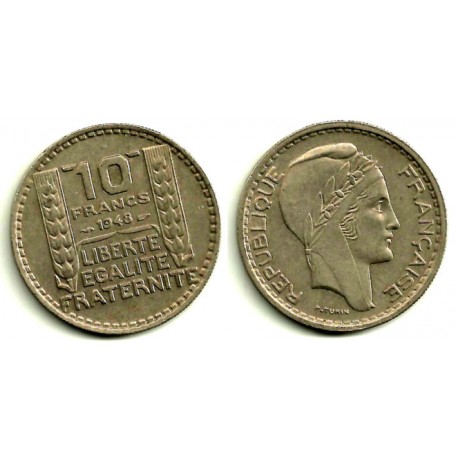 (909.1) Francia. 1948. 10 Francs (MBC)