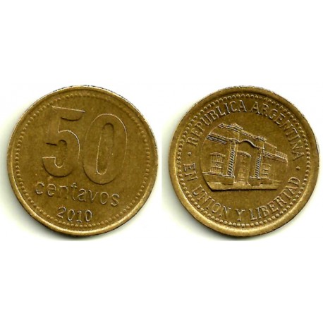 (111.1) Argentina. 2010. 50 Centavos (MBC)