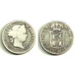 [1867] 40 Céntimos de Escudo (BC-) Ceca de Madrid