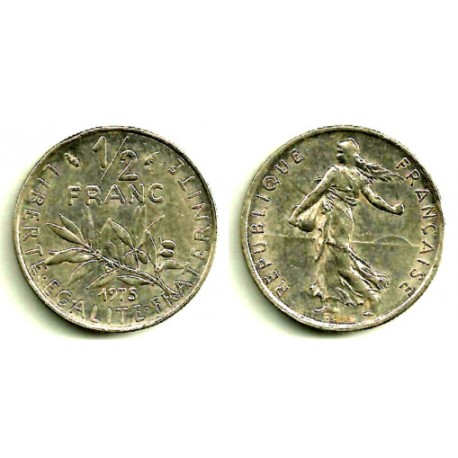 (931.1) Francia. 1975. ½ Franc (MBC)