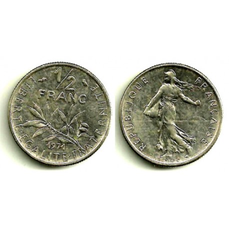 (931.1) Francia. 1971. ½ Franc (EBC)