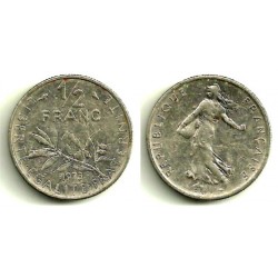 (931.1) Francia. 1973. ½ Franc (MBC-)