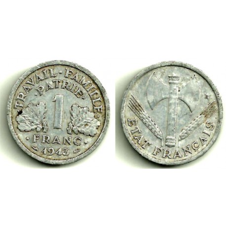 (902.1) Francia. 1943. 1 Franc (BC)