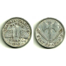 (902.1) Francia. 1943. 1 Franc (BC)
