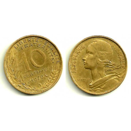 (929) Francia. 1970. 10 Centimes (MBC)
