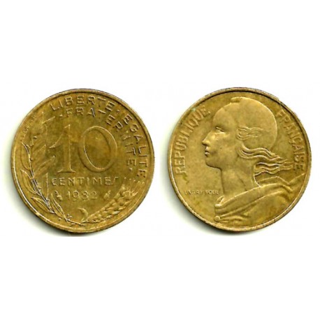 (929) Francia. 1982. 10 Centimes (MBC)