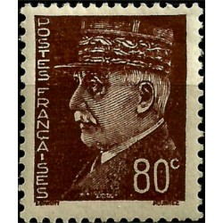 (435) Francia. 1941-42. 80 Centimes. Marshal Pétain (Nuevo)