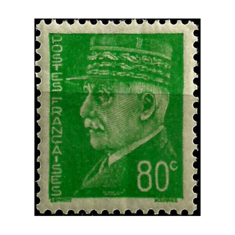 (436) Francia. 1941-42. 80 Centimes. Marshal Pétain (Nuevo)
