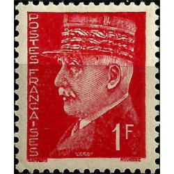 (437) Francia. 1941-42. 1 Franc. Marshal Pétain (Nuevo)