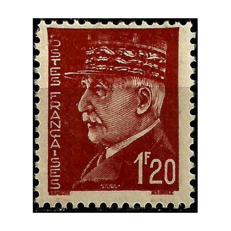 (438) Francia. 1941-42. 1,20 Francs. Marshal Pétain (Nuevo)