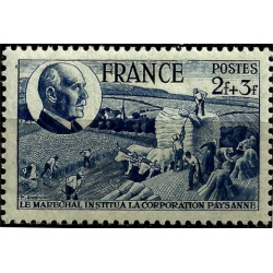 (B176) Francia. 1944. 2 + 3 Francs. 80 Aniv. Marshal Pétain (Nuevo)