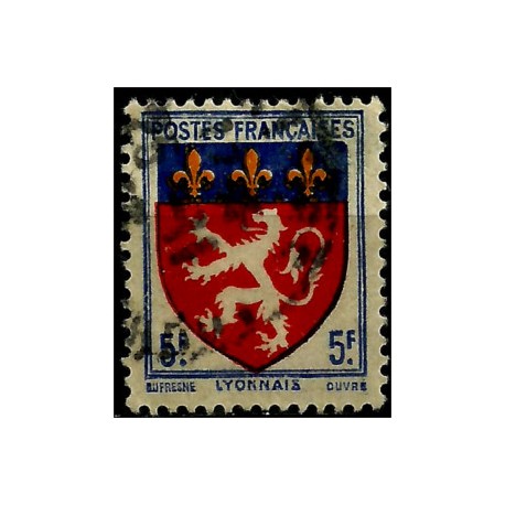 (460) Francia. 1943. 5 Francs. Lyonnais (Usado)