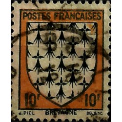 (461) Francia. 1943. 10 Francs. Bretagne (Usado)
