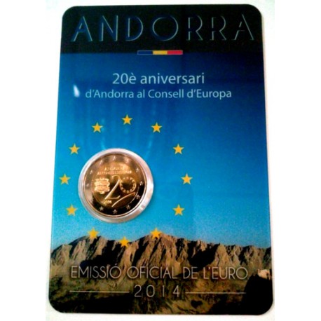 Andorra. 2014. 2 Euro (SC) Consejo Europeo