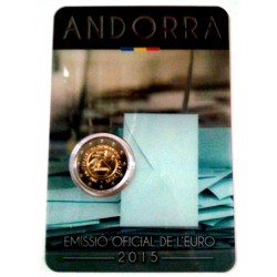 Andorra. 2015. 2 Euro (SC) Mayoria de Edad