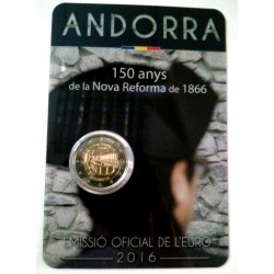 Andorra. 2016. 2 Euro (SC) Reforma 1866
