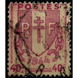 (526) Francia. 1945-47. 40 Centimes. Escudo de Armas (Usado)