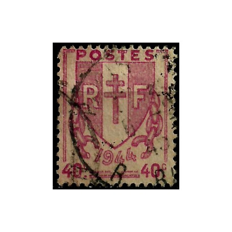 (526) Francia. 1945-47. 40 Centimes. Escudo de Armas (Usado)