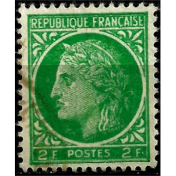 (536A) Francia. 1945-47. 2 Francs. Ceres (Usado)