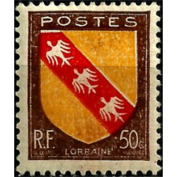 (564) Francia. 1946. 50 Centimes. Lorraine (Nuevo, con marcas de fijasellos)