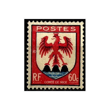 (565) Francia. 1946. 60 Centimes. Comté de Nice (Nuevo, con marcas de fijasellos)