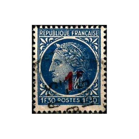 (589) Francia. 1947. 1 Franc. Sobretasa. Ceres (Usado)