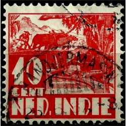 (172) Indias Holandesas. 1933-37. 10 Cents (Usado)