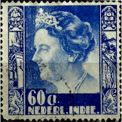 (184) Indias Holandesas. 1934. 60 Cents. Wilhelmina (Usado)