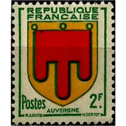 (619) Francia. 1949. 2 Francs. Auvergne (Nuevo, con marcas de fijasellos)