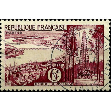 (774) Francia. 1955. 6 Francs. Region Bordelaise (Usado)